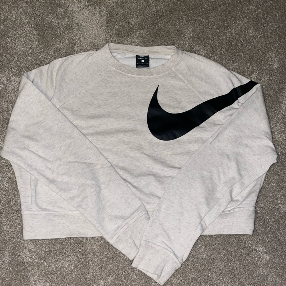 NIKE sand cropped sweatshirt